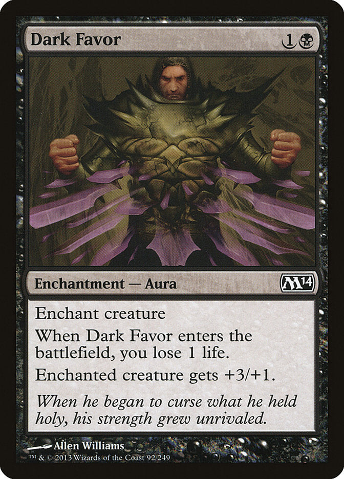 Dark Favor [Magic 2014] | Card Merchant Takapuna