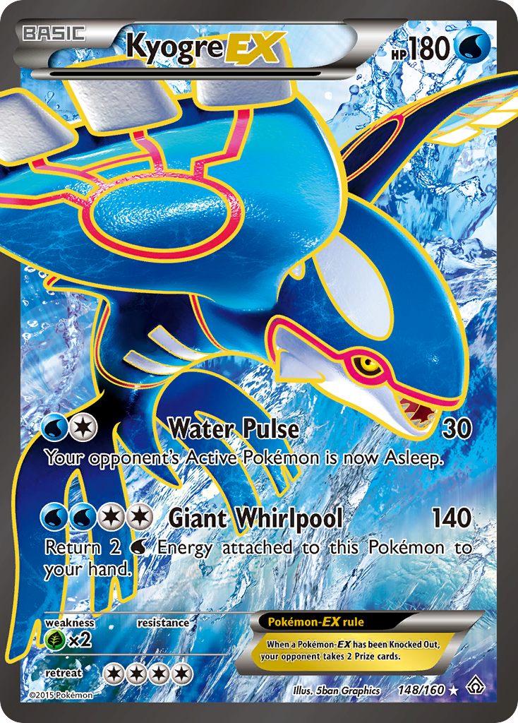 Kyogre EX (148/160) [XY: Primal Clash] | Card Merchant Takapuna