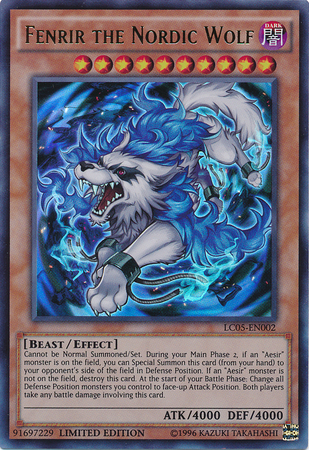 Fenrir the Nordic Wolf [LC05-EN002] Ultra Rare | Card Merchant Takapuna