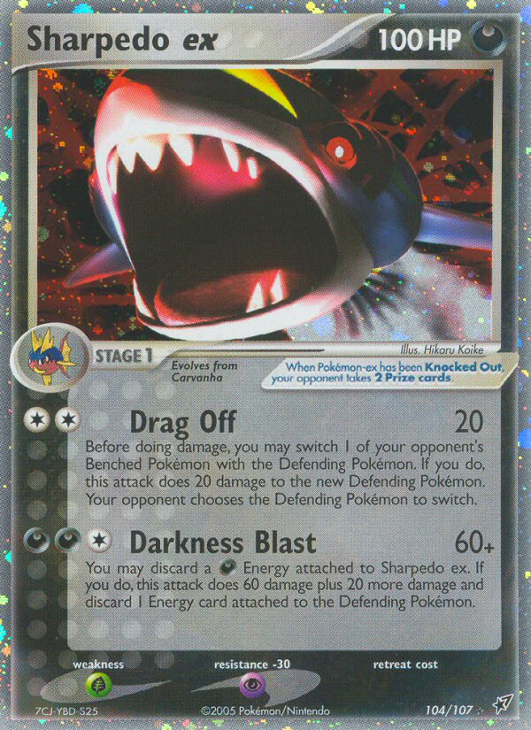 Sharpedo ex (104/107) [EX: Deoxys] | Card Merchant Takapuna