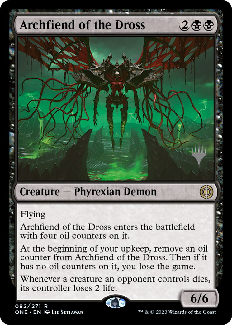 Archfiend of the Dross (Promo Pack) [Phyrexia: All Will Be One Promos] | Card Merchant Takapuna