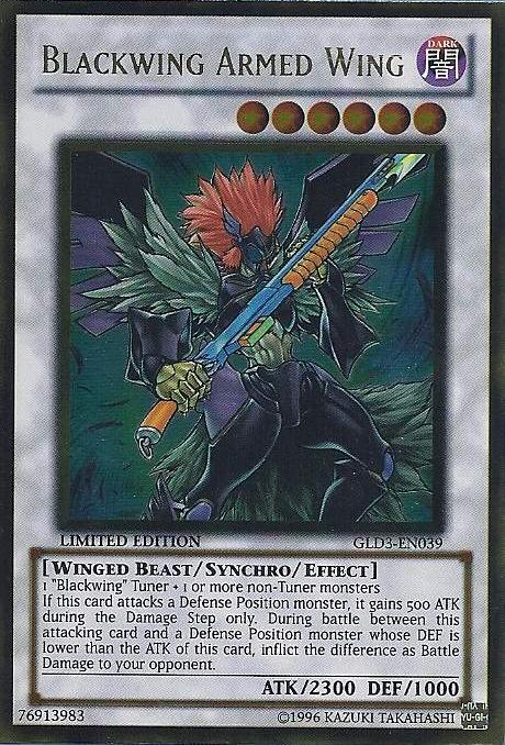 Blackwing Armed Wing [GLD3-EN039] Gold Rare | Card Merchant Takapuna