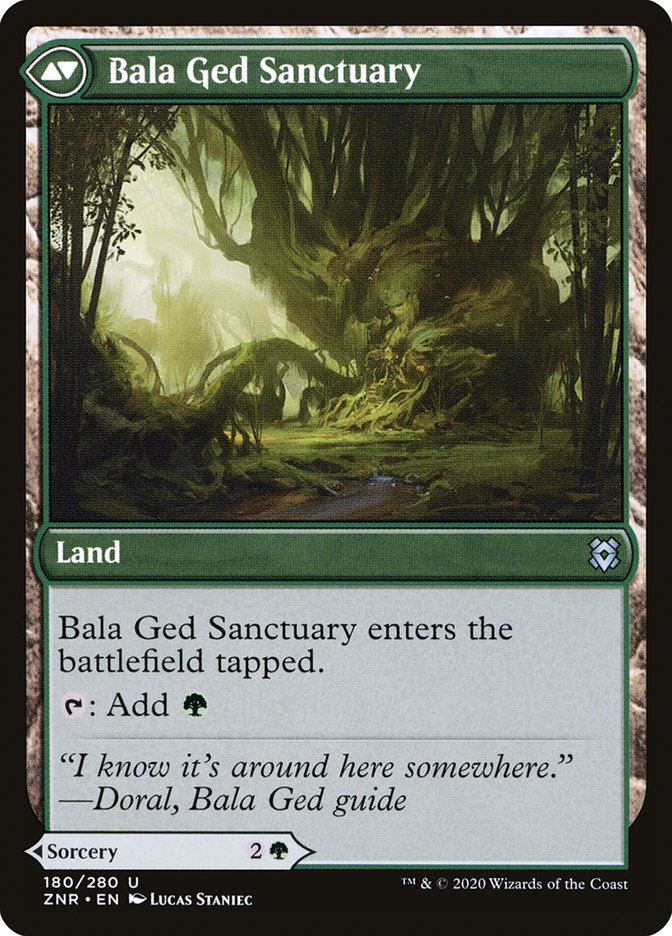 Bala Ged Recovery // Bala Ged Sanctuary [Zendikar Rising] | Card Merchant Takapuna