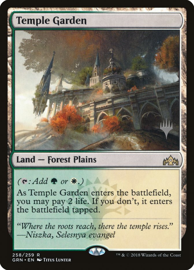 Temple Garden (Promo Pack) [Guilds of Ravnica Promos] | Card Merchant Takapuna