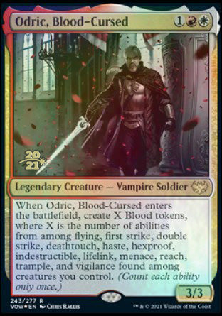 Odric, Blood-Cursed [Innistrad: Crimson Vow Prerelease Promos] | Card Merchant Takapuna