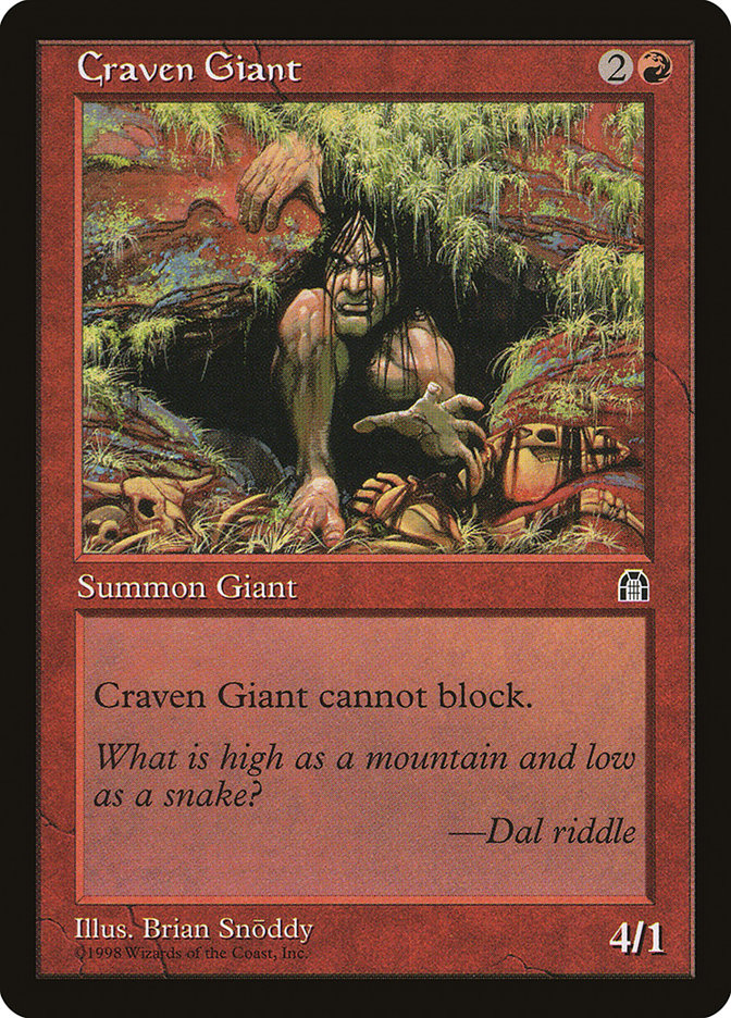 Craven Giant [Stronghold] | Card Merchant Takapuna