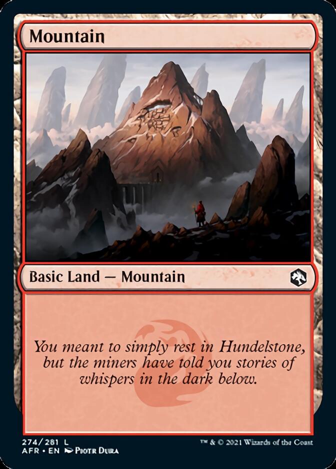 Mountain (274) [Dungeons & Dragons: Adventures in the Forgotten Realms] | Card Merchant Takapuna