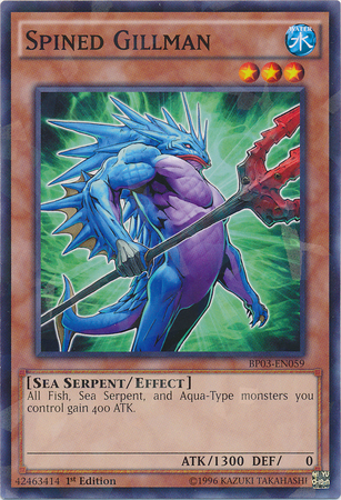 Spined Gillman [BP03-EN059] Shatterfoil Rare | Card Merchant Takapuna