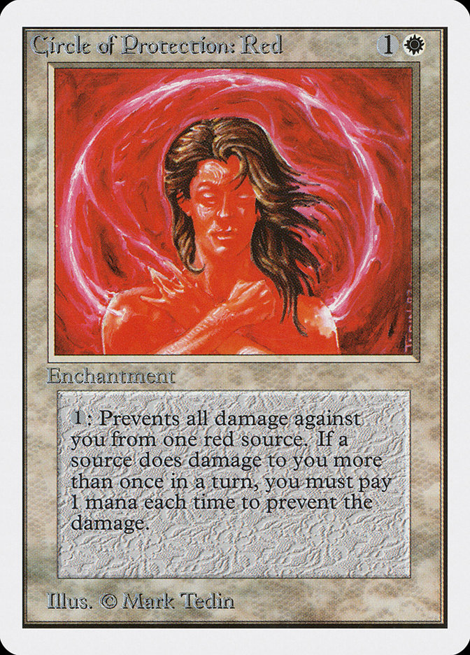 Circle of Protection: Red [Unlimited Edition] | Card Merchant Takapuna