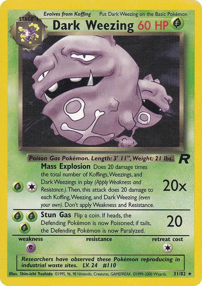 Dark Weezing (31/82) [Team Rocket Unlimited] | Card Merchant Takapuna