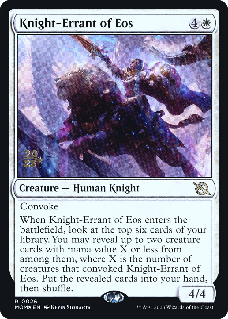 Knight-Errant of Eos [March of the Machine Prerelease Promos] | Card Merchant Takapuna