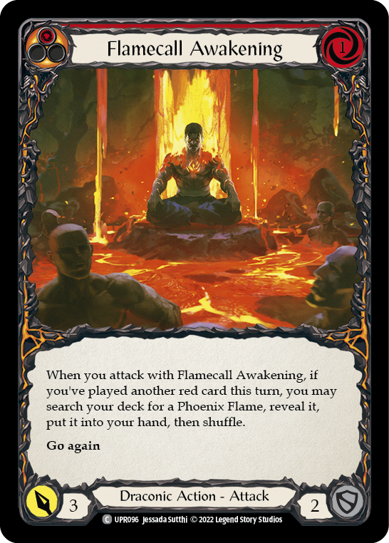 Flamecall Awakening [UPR096] (Uprising)  Rainbow Foil | Card Merchant Takapuna