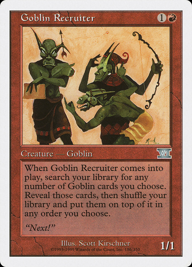 Goblin Recruiter [Classic Sixth Edition] | Card Merchant Takapuna