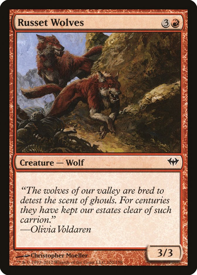 Russet Wolves [Dark Ascension] | Card Merchant Takapuna