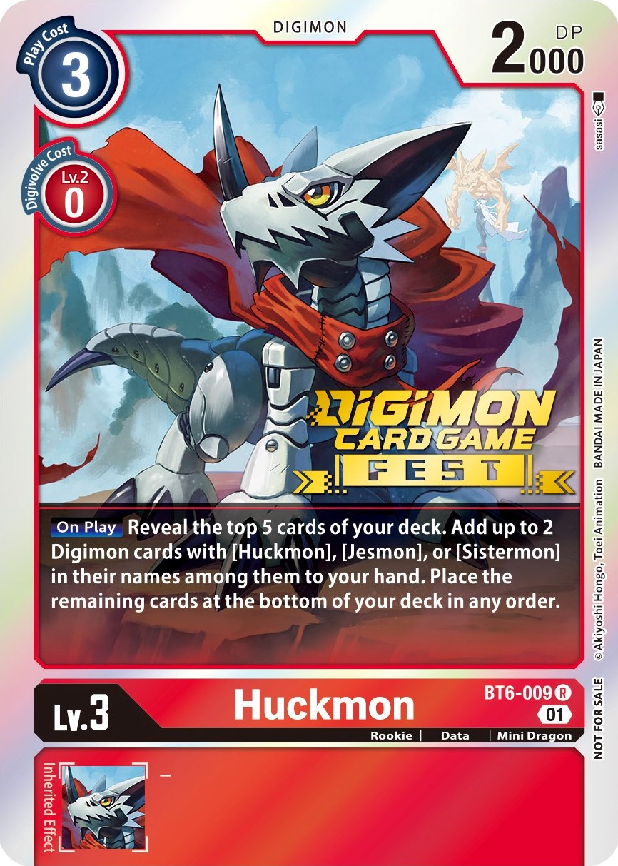 Huckmon [BT6-009] (Digimon Card Game Fest 2022) [Double Diamond Promos] | Card Merchant Takapuna