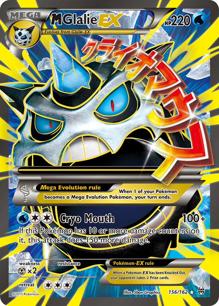 M Glalie EX (156/162) [XY: BREAKthrough] | Card Merchant Takapuna