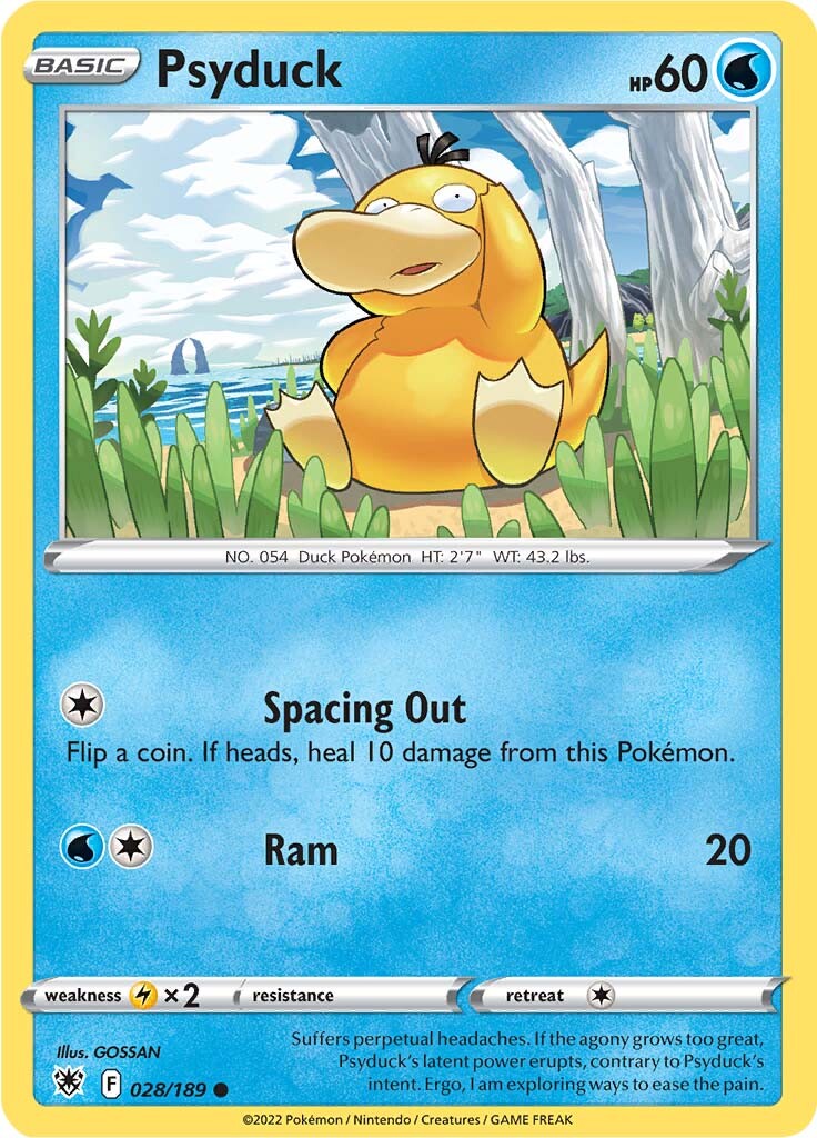 Psyduck (028/189) [Sword & Shield: Astral Radiance] | Card Merchant Takapuna