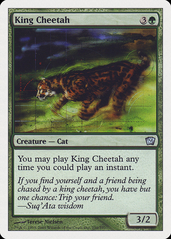 King Cheetah [Ninth Edition] | Card Merchant Takapuna