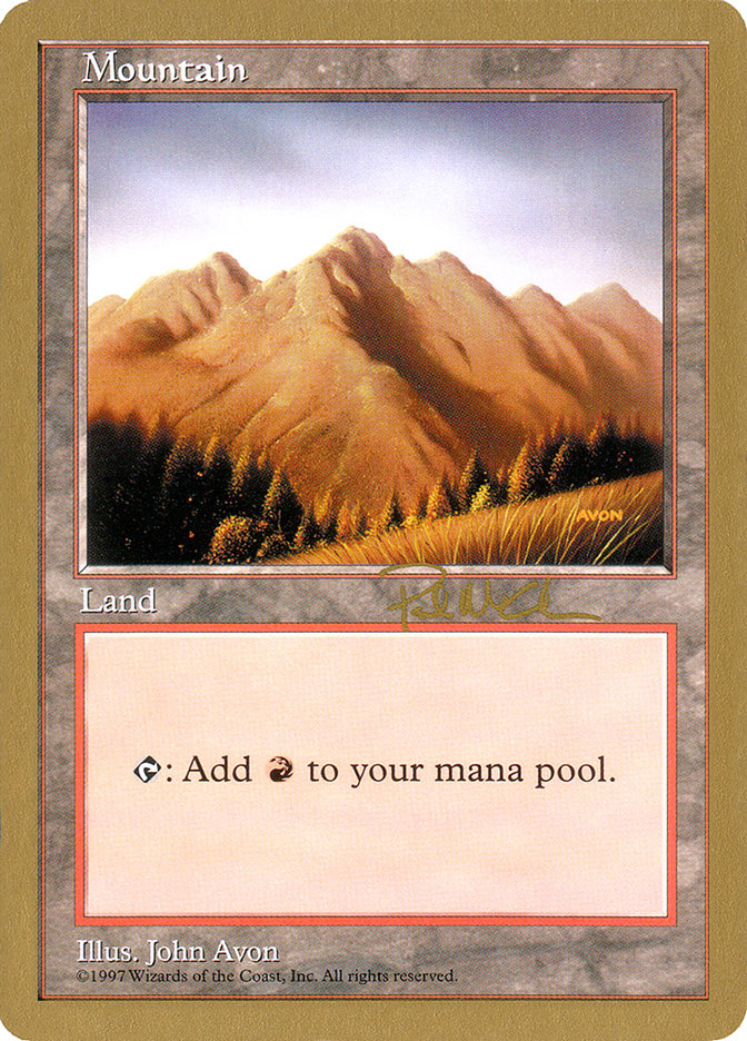 Mountain (pm444) (Paul McCabe) [World Championship Decks 1997] | Card Merchant Takapuna