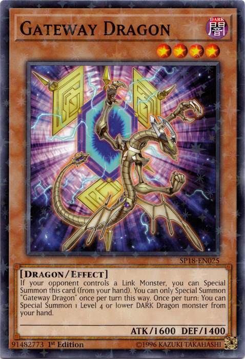 Gateway Dragon [SP18-EN025] Starfoil Rare | Card Merchant Takapuna