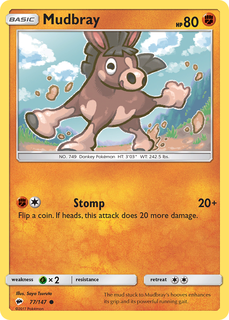 Mudbray (77/147) [Sun & Moon: Burning Shadows] | Card Merchant Takapuna