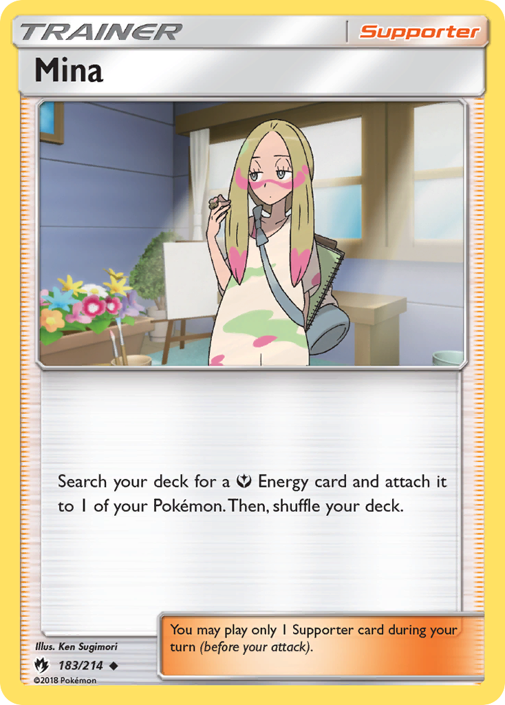 Mina (183/214) [Sun & Moon: Lost Thunder] | Card Merchant Takapuna