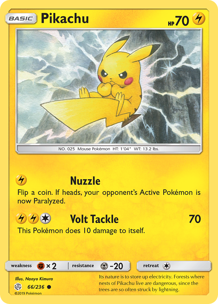 Pikachu (66/236) [Sun & Moon: Cosmic Eclipse] | Card Merchant Takapuna