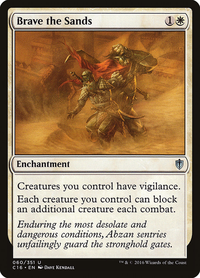 Brave the Sands [Commander 2016] | Card Merchant Takapuna