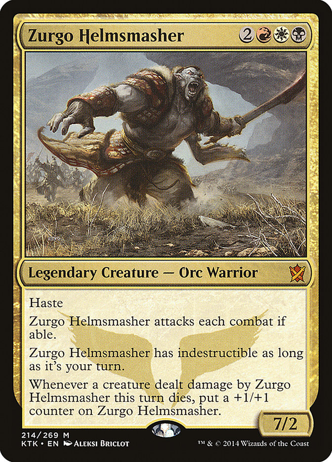 Zurgo Helmsmasher [Khans of Tarkir] | Card Merchant Takapuna