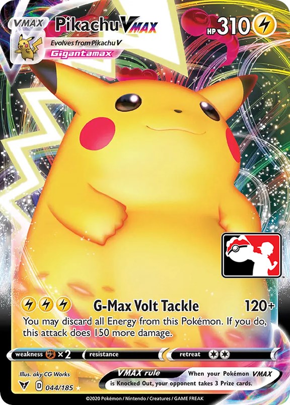 Pikachu VMAX (044/185) [Prize Pack Series One] | Card Merchant Takapuna