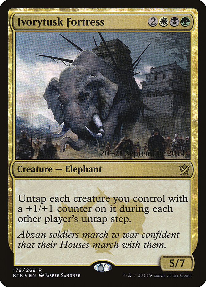 Ivorytusk Fortress [Khans of Tarkir Prerelease Promos] | Card Merchant Takapuna