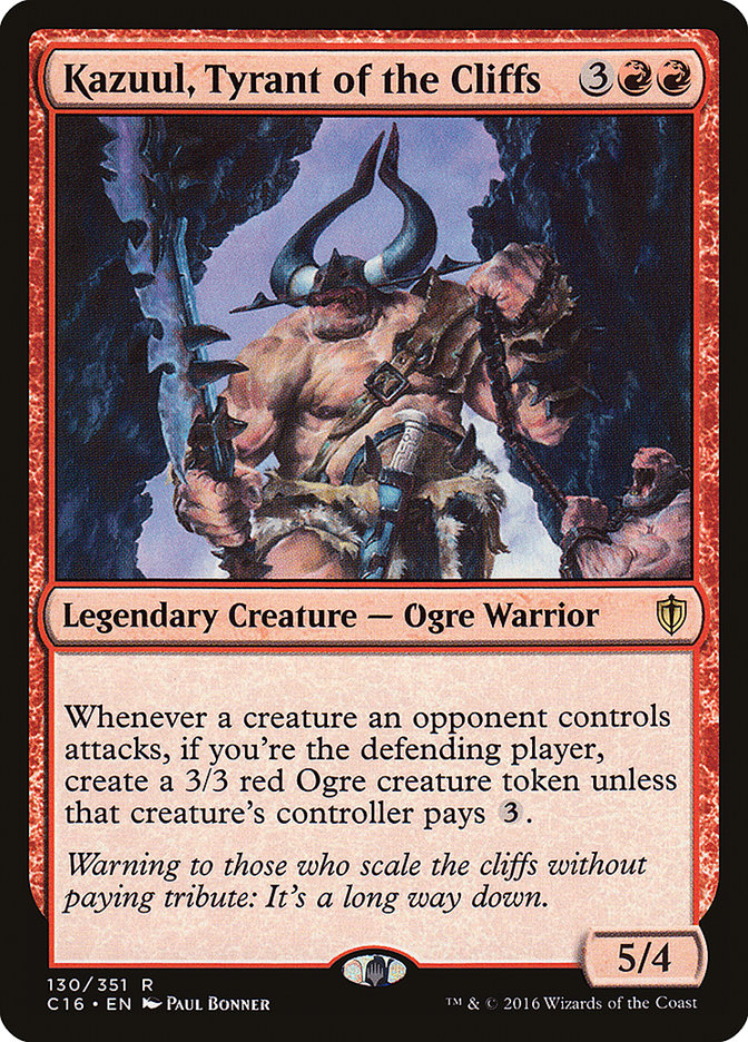 Kazuul, Tyrant of the Cliffs [Commander 2016] | Card Merchant Takapuna