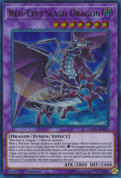 Red-Eyes Slash Dragon [LEDU-EN003] Ultra Rare | Card Merchant Takapuna