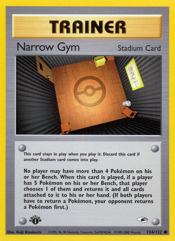Narrow Gym (124/132) [Gym Heroes 1st Edition] | Card Merchant Takapuna