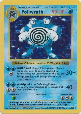 Poliwrath (13/102) [Base Set Shadowless Unlimited] | Card Merchant Takapuna