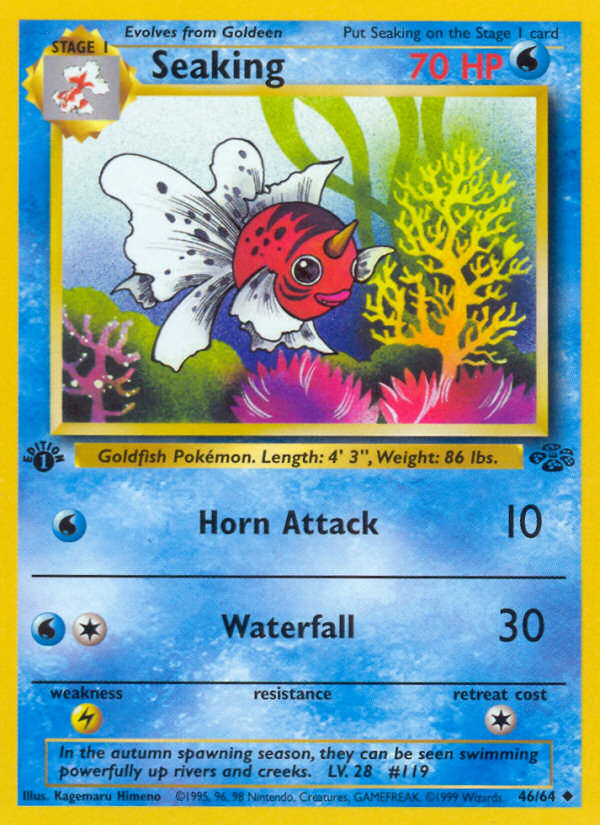 Seaking (46/64) [Jungle 1st Edition] | Card Merchant Takapuna