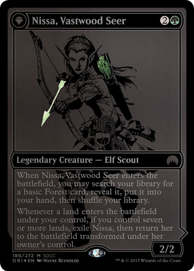 Nissa, Vastwood Seer // Nissa, Sage Animist [San Diego Comic-Con 2015] | Card Merchant Takapuna