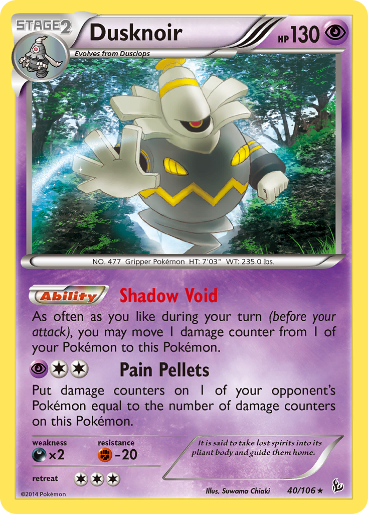 Dusknoir (40/106) [XY: Flashfire] | Card Merchant Takapuna