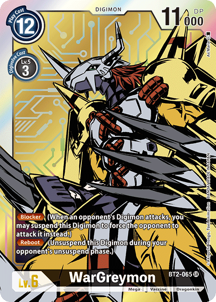 WarGreymon [BT2-065] (Alternate Art) [Release Special Booster Ver.1.0] | Card Merchant Takapuna