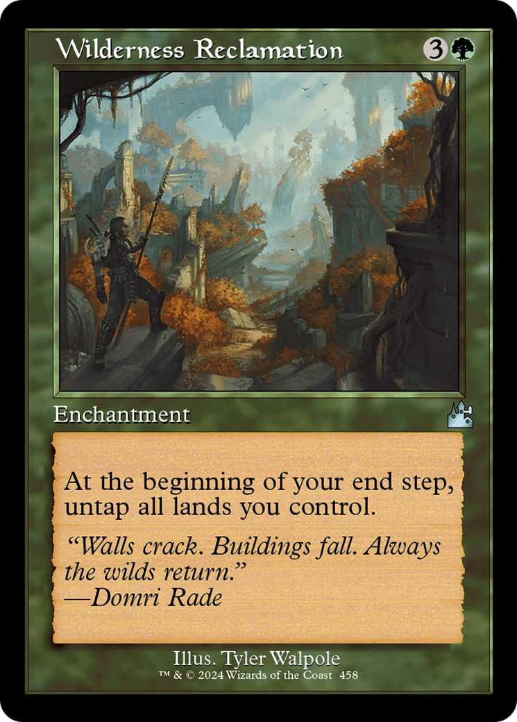 Wilderness Reclamation [Ravnica Remastered] | Card Merchant Takapuna