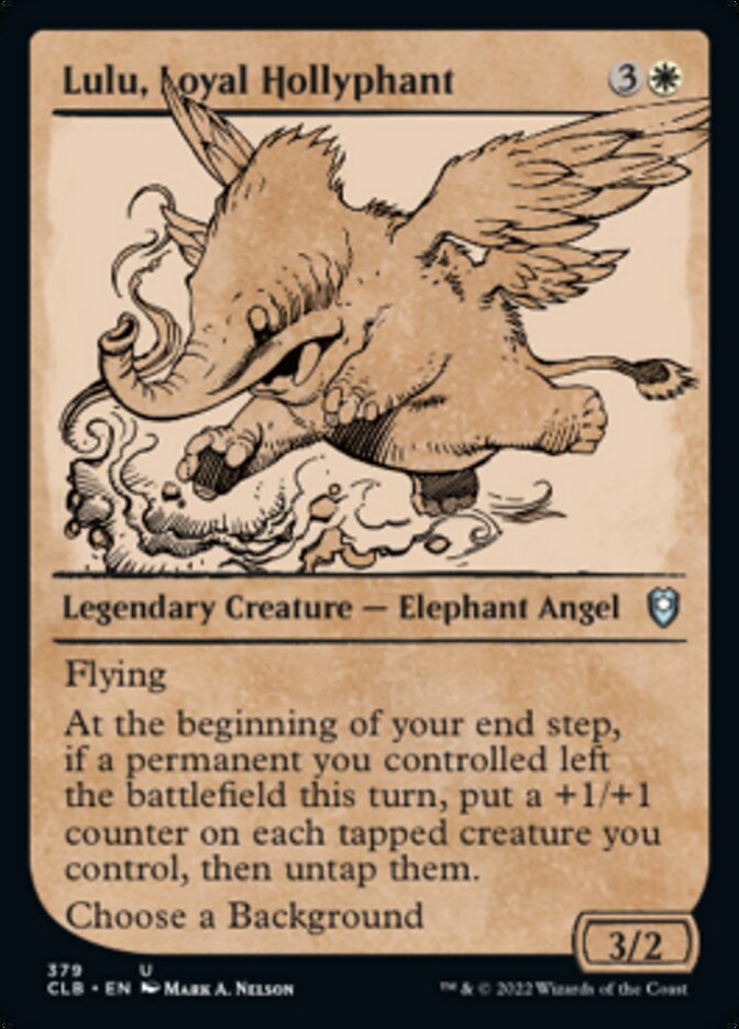 Lulu, Loyal Hollyphant (Showcase) [Commander Legends: Battle for Baldur's Gate] | Card Merchant Takapuna