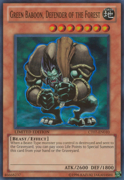 Green Baboon, Defender of the Forest [CT07-EN010] Super Rare | Card Merchant Takapuna