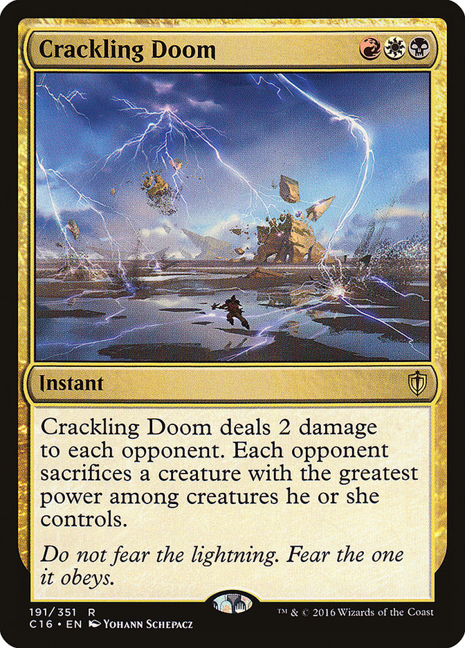 Crackling Doom [Commander 2016] | Card Merchant Takapuna