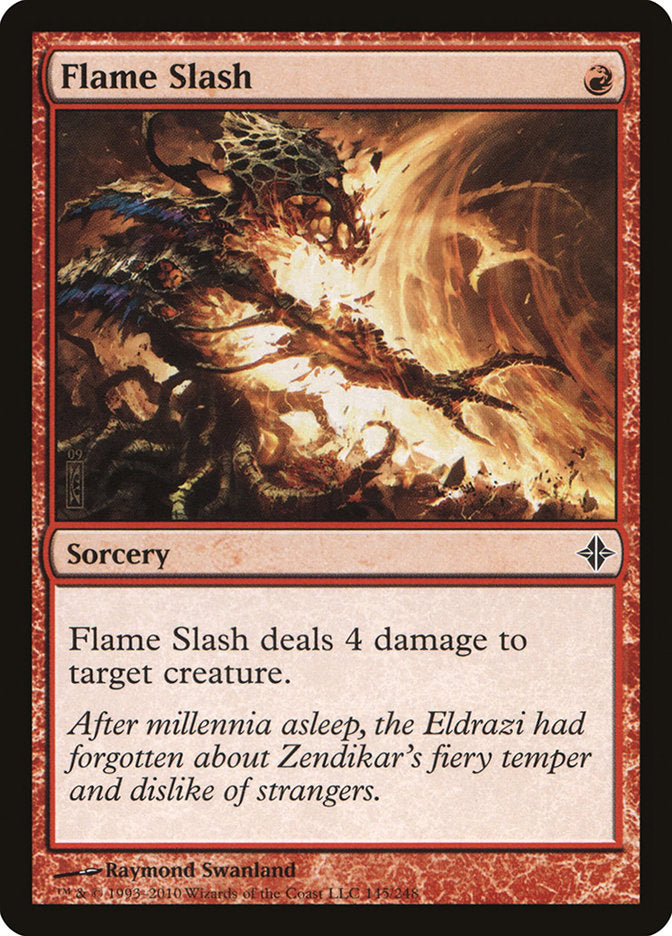 Flame Slash [Rise of the Eldrazi] | Card Merchant Takapuna