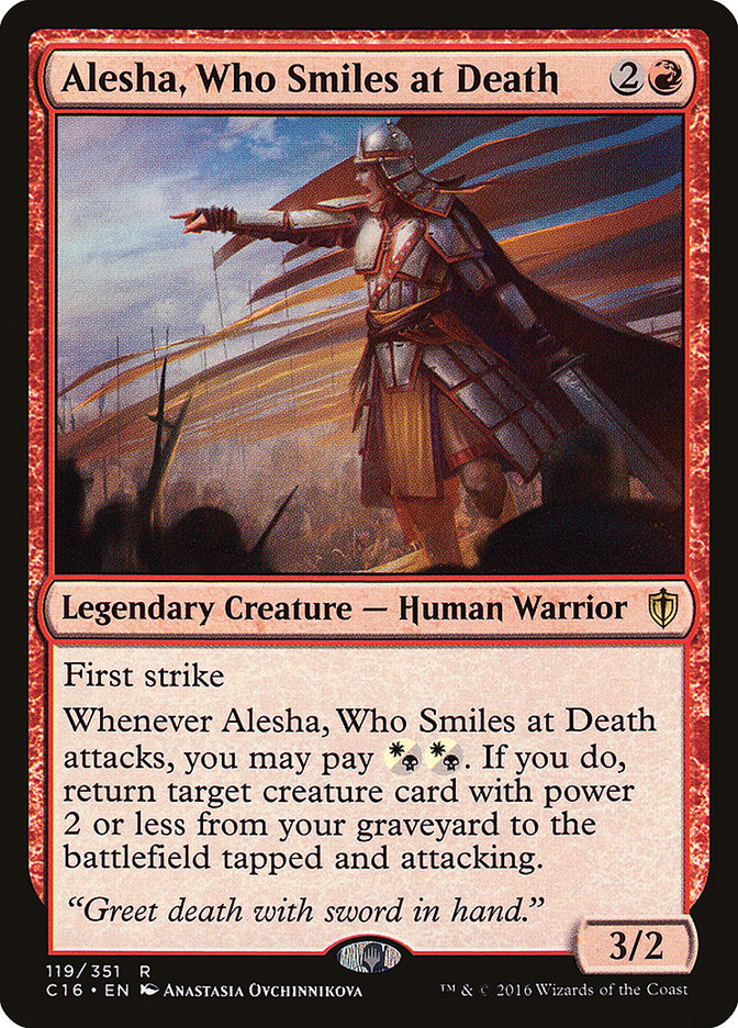 Alesha, Who Smiles at Death [Commander 2016] | Card Merchant Takapuna