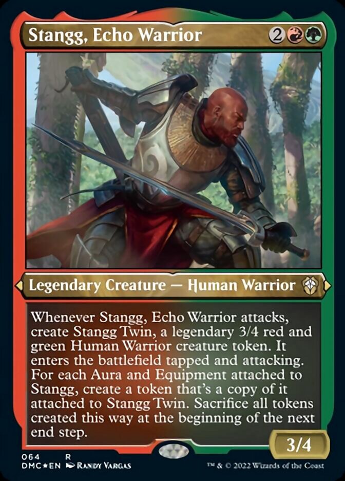 Stangg, Echo Warrior (Foil Etched) [Dominaria United Commander] | Card Merchant Takapuna