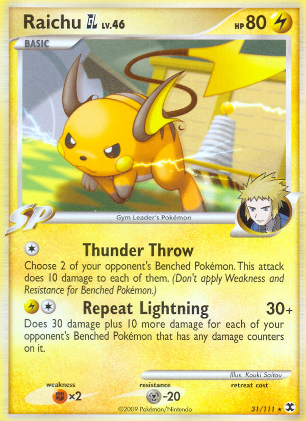 Raichu GL (31/111) [Platinum: Rising Rivals] | Card Merchant Takapuna