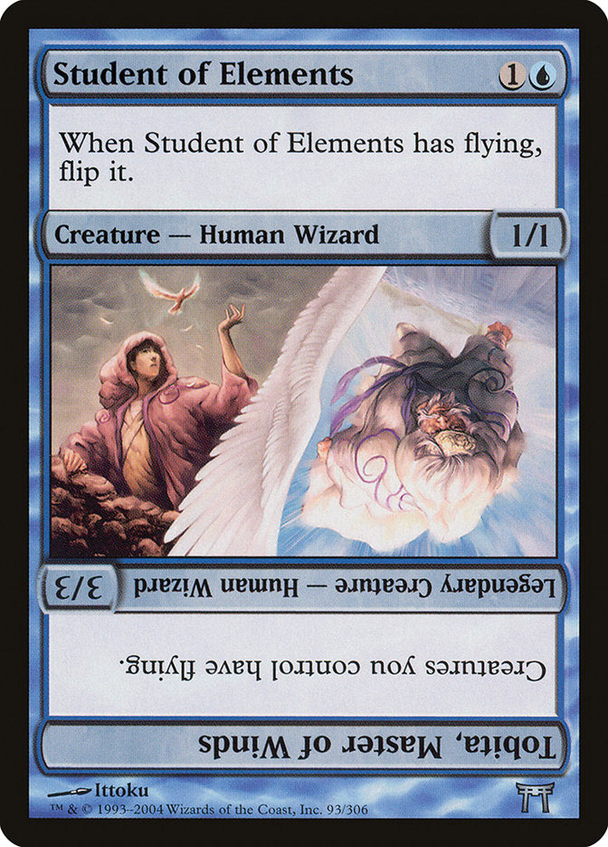 Student of Elements // Tobita, Master of Winds [Champions of Kamigawa] | Card Merchant Takapuna