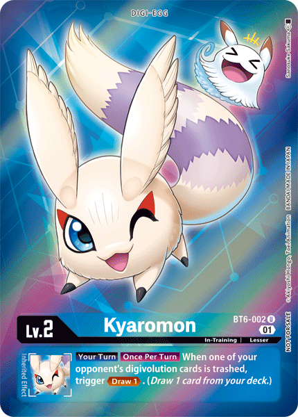 Kyaromon [BT6-002] (Alternative Art - Box Topper) [Double Diamond] | Card Merchant Takapuna