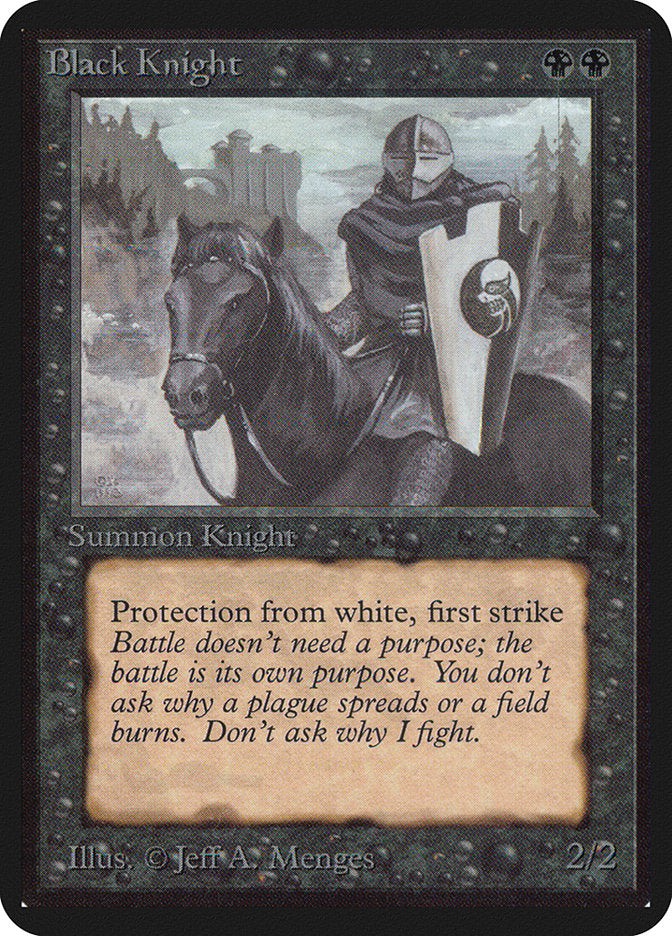 Black Knight [Alpha Edition] | Card Merchant Takapuna